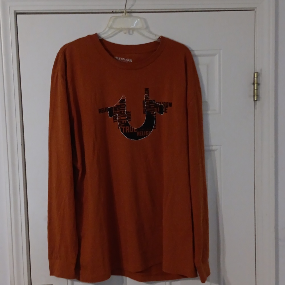 MEN'S TRUE RELIGION LONG SLEEVE SHIRT SZ. 2XLARGE